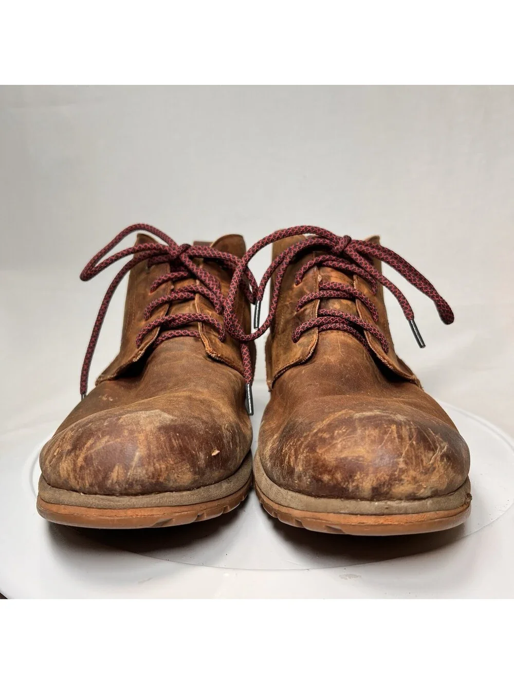 Columbia Davenport Chukka Waterproof Brown Leather Boots Men's Size 14